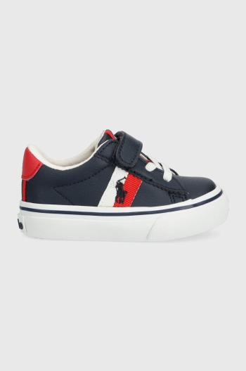 Dětské sneakers boty Polo Ralph Lauren tmavomodrá barva