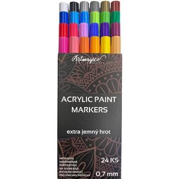 Artmagico Akrylový popisovač s extra jemným hrotem (0,7 mm) 24 ks (0034)