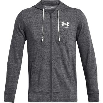 Under Armour RIVAL TERRY LC FZ Pánská mikina, šedá, velikost