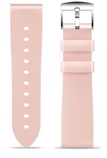 Szíj Aligator Watch 18 mm szilikon - rózsaszín