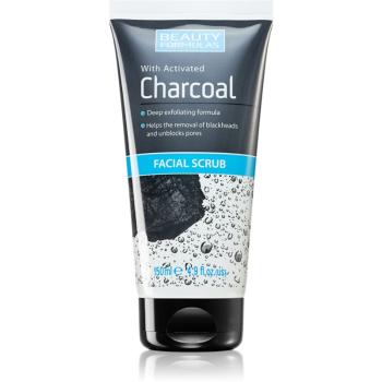 Beauty Formulas Charcoal pleťový peeling s aktivním uhlím 150 ml