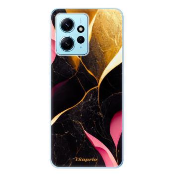 Odolné silikonové pouzdro iSaprio - Gold Pink Marble - Xiaomi Redmi Note 12 5G