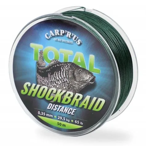 Carp´r´us šoková šňůra shock braid distance 50 m - 0,35 mm 29,5 kg