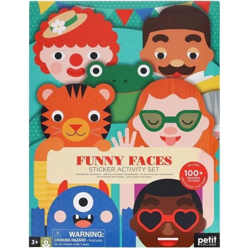 Petit Collage Sada aktivit: Legrační obličeje