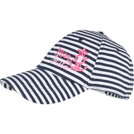 Lewro TRENA STRIPES Dívčí čepice s kšiltem, tmavě modrá, velikost 12-15Y