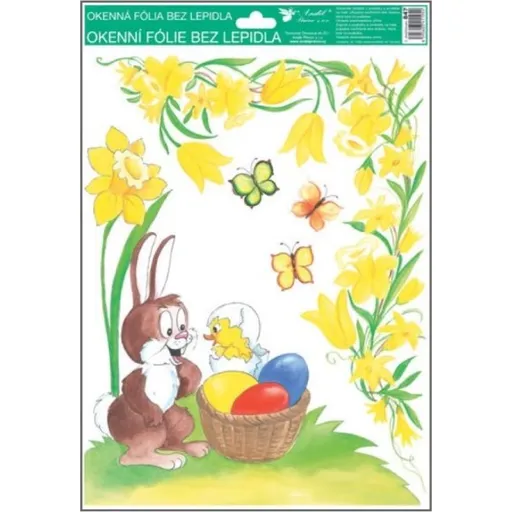 Okenní fólie rohová tradiční velikonoční motivy 33,5 x 25,5 cm obrázek 4