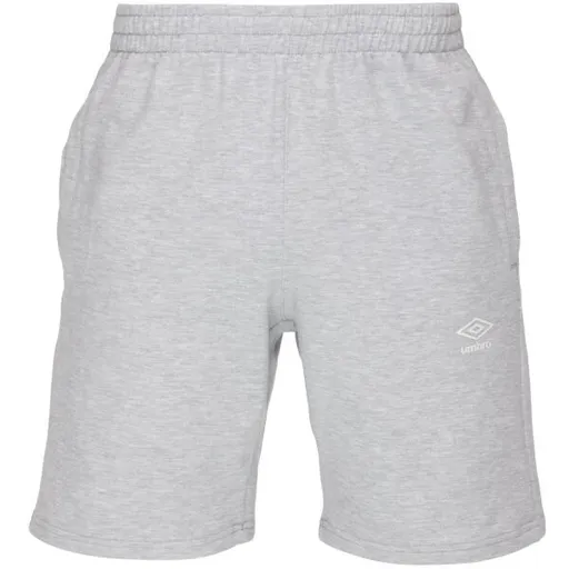 Umbro FRENCH TERRY SHORT ESSENTIALS Pánské teplákové kraťasy, šedá, velikost