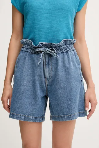 Džínové šortky Pepe Jeans A-LINE SHORT UHW CINCH