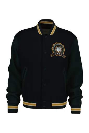 BUNDA GANT WOOL MIX VARSITY JACKET EVENING BLUE