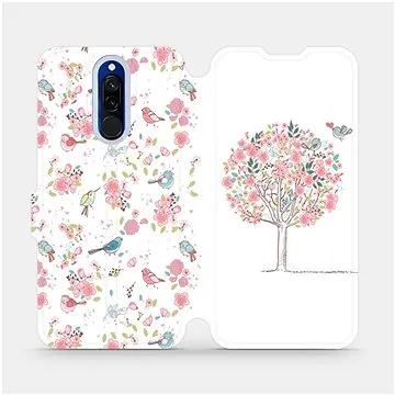 Flipové pouzdro na mobil Xiaomi Redmi 8 - M120S Strom a ptáčci (5903516076062)
