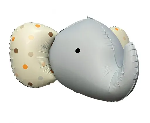 Godan Fóliový 3D balón matný - Šedý slon 63 x 50 cm