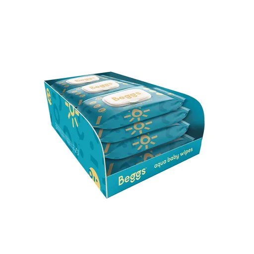 Beggs Vlhčené splachovatelné ubrousky 12x64 ks