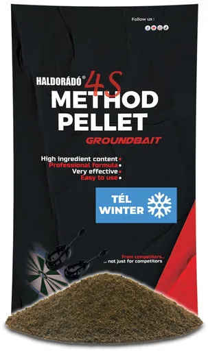 Haldorádó krmítková směs 4s method pellet groundbait 400 g - zima