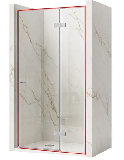 REA Sprchové dveře bez stěnového profilu ATLAS chrom 90 P REA-K4661