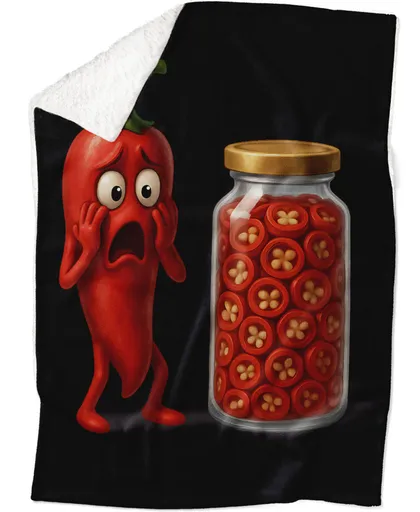 Deka Vyděšené chilli (Podšití beránkem: ANO)