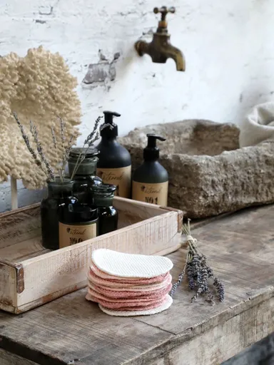 Sada 9ks bavlněných mycích tamponků Pearlknit - 8*10 cm Chic Antique