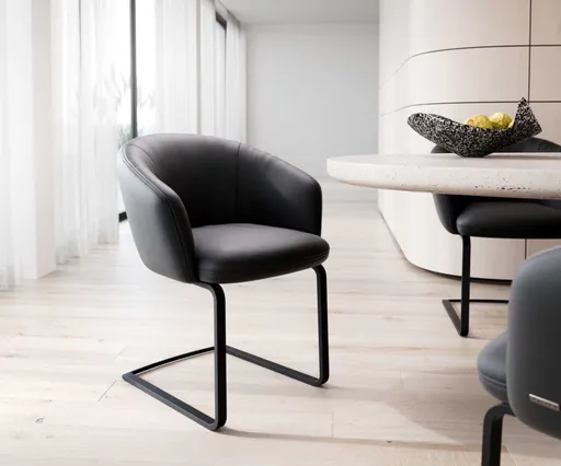 Jídelní židle Caja-Flex s područkami konzolová podnož plochá