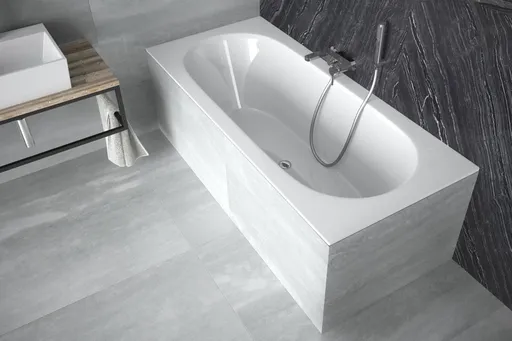 BESCO Obdélníková vana VITAE SLIM Nožičky k vaně Bez nožiček, Rozměr vany 170 × 75  VANVITAE170SLIM