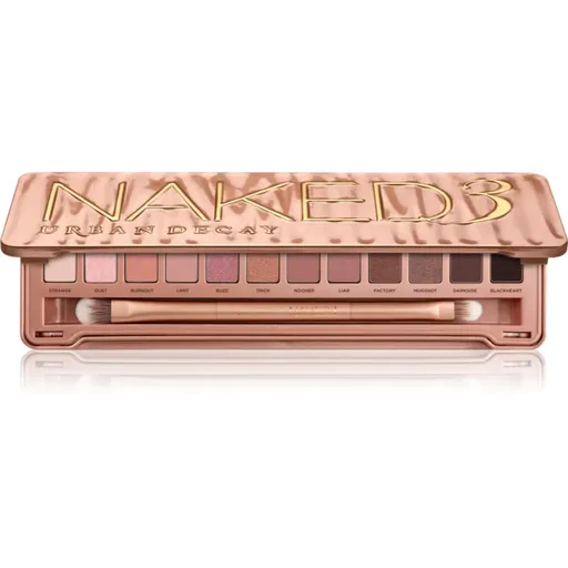 Urban Decay Naked3 paleta očních stínů se štětečkem 12x1,3 g