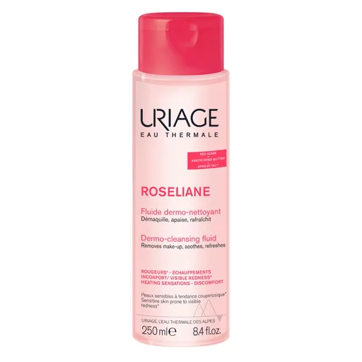 Uriage Roséliane Dermočisticí fluid pro citlivou pleť se sklonem k zčervenání 250 ml