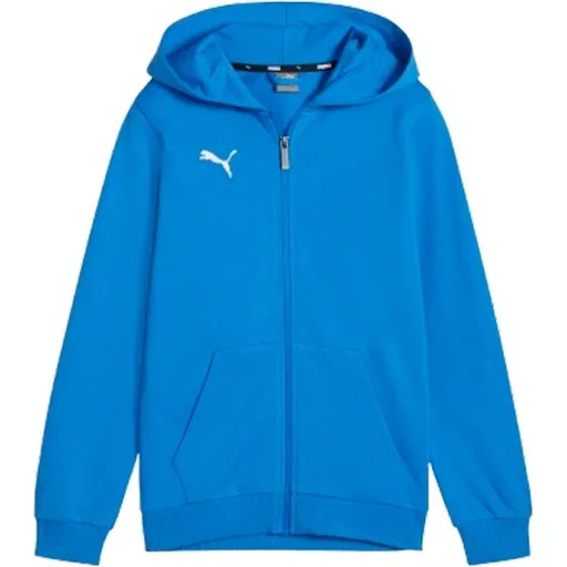 Puma TEAMGOAL CASUALS HOODED JACKET Chlapecká mikina, modrá, velikost