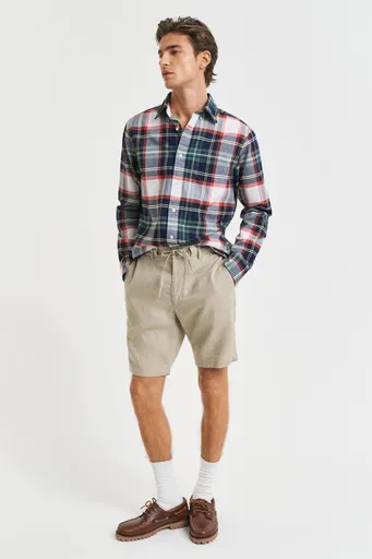 ŠORTKY GANT RELAXED LINEN DS SHORTS DRY SAND