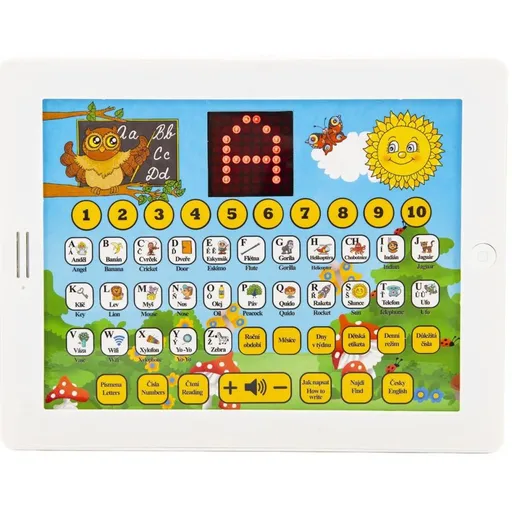 Teddies Naučný tablet Moudré Sovy dvojjazyčný