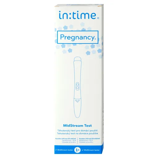 InTime Těhotenský test Pregnancy MidStream Test 1 ks