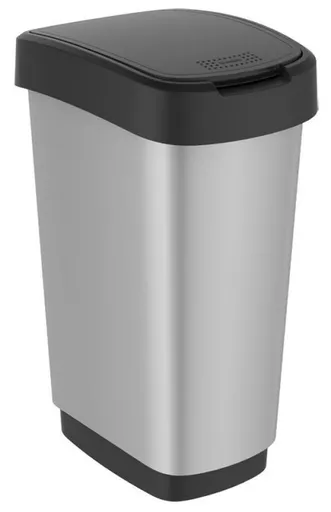 Rotho 87792 TWIST METALIC odpadkový koš - 50 L