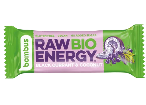 Bombus Raw BIO Tyčinka Black currant + coconut 50 g