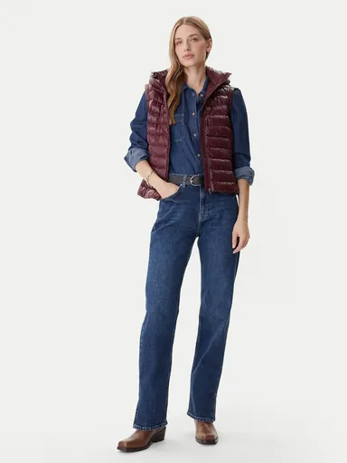 Tommy Hilfiger dámská bordová vesta  WW0WW47352XIH XS