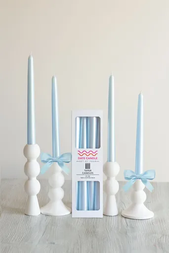 Candle Set (4 Pieces) Neon 4 - Blue v2
