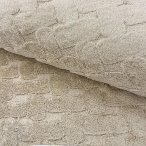 Umělá kožešina Abstract ecru