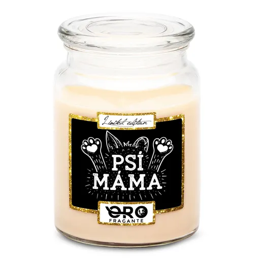 Svíčka Psí máma – tlapky (Vůně svíčky: Vanilka)