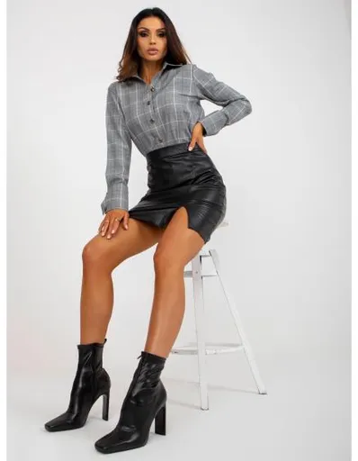 Dámská minisukně z ekokůže ALLIE černá