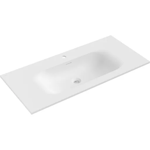 MEXEN Vela umyvadlo zapuštěné do desky 101 x 46,5, bílá mat 25231001