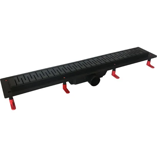 HOPA Odtokový žlab STANDARDline BLACK Rozměr A 90, Varianta roštu Medium OLPZLABST89BM