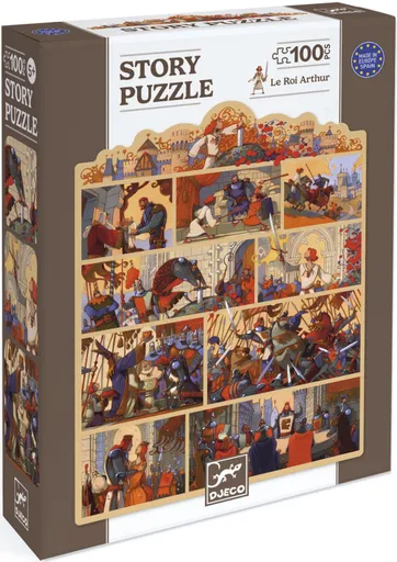 Příběhové puzzle - Král Artuš 100 dílků