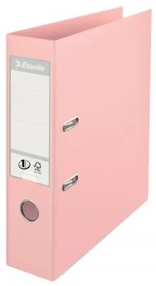 Pořadač A4 7,5cm pákový Rado Esselte Solea CP broskvový kov. lišty