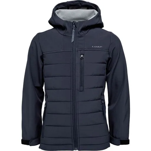 LOAP LODUR Dětská softshellová bunda, tmavě modrá, velikost 146-152