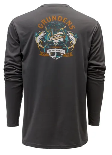 Grundéns funkční uv triko tuna tatoo ls tech tee anchor - xl