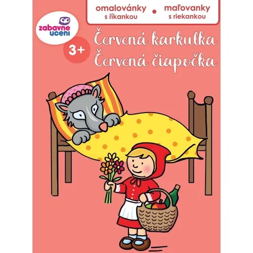 ZÁBAVNÉ UCENÍ ČERVENÁ KARKULKA Dětská omalovánka, mix, velikost
