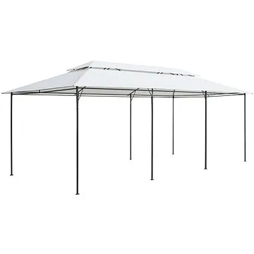 Zahradní altán 600 x 298 x 270 cm bílý 180 g/m2 (310072)