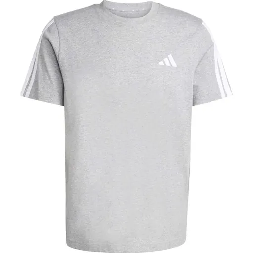 adidas 3-STRIPES SJ TEE Pánské triko, šedá, velikost