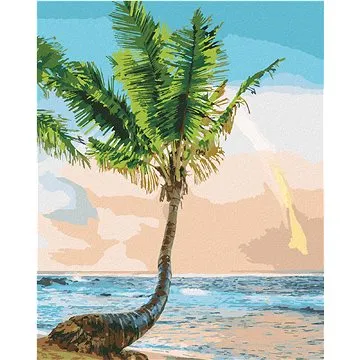 Zuty - Malování podle čísel - PALMA NA POBŘEŽÍ (TED DAVIS), 80x100 cm, vypnuté plátno na rám (HRAmmb07803nad)