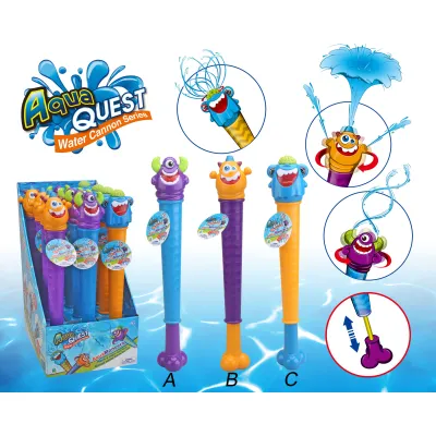 Vodní dělo rotační příšerky 46 cm - modrá hlava