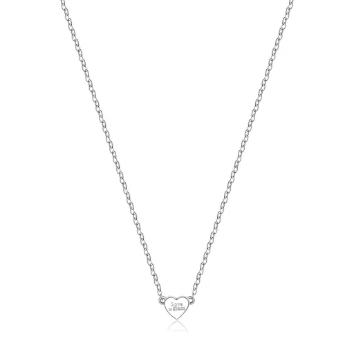 S'Agapõ Jemný náhrdelník se srdíčkem Click SCK02