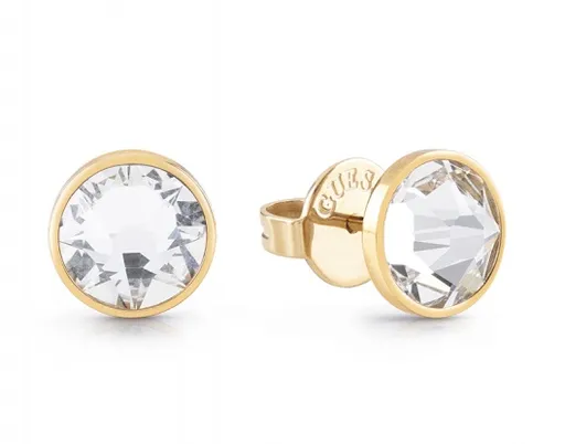Guess Pozlacené náušnice s čirými krystaly Frontiers JUME01343JWYGT/U