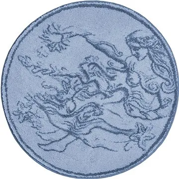 GRUND VÍLA Kruhová koupelnová předložka o 80 cm, šedá (B4253-043001003)