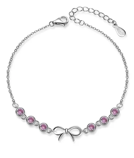 MOISS Stříbrný náramek s mašličkou B0000885